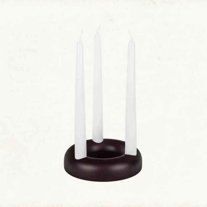 Black Triple Candle Holder