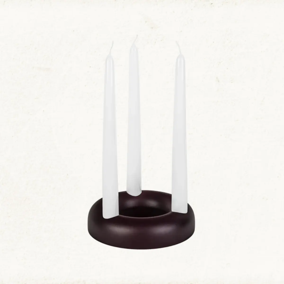 Black Triple Candle Holder