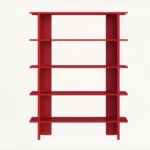 Book Shelve Unit Red