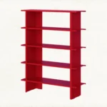 Book Shelve Unit Red