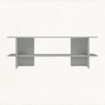 Two Row Shelve Unit Grey