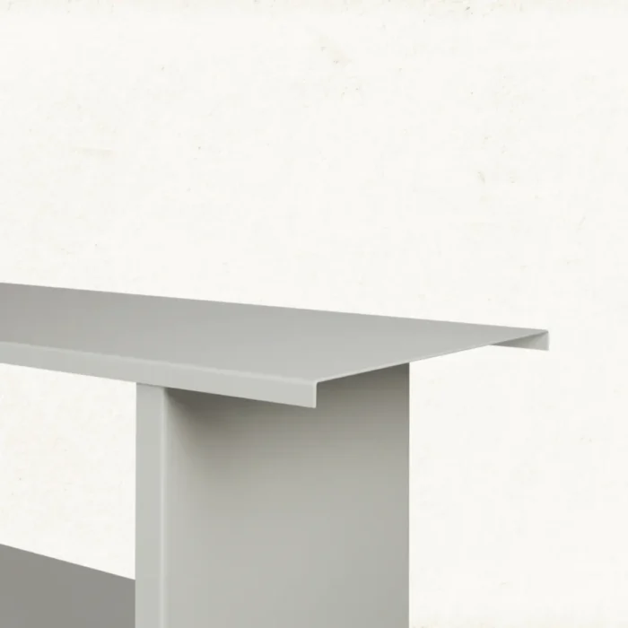 Two Row Shelve Unit Grey