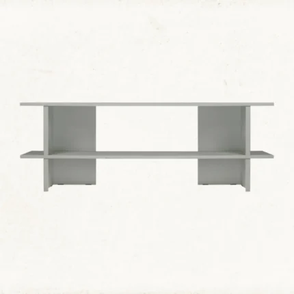 Two Row Shelve Unit Grey