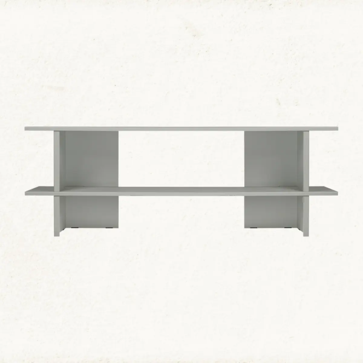 Two Row Shelve Unit Grey