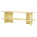 Minimalist Steel Low Shelving Unit Yellow