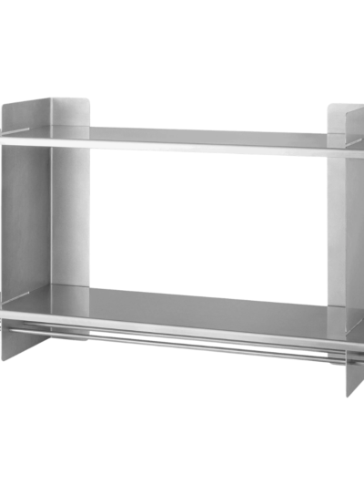 2-Tier Stainless Steel Kitchen Shelf – 70 cm