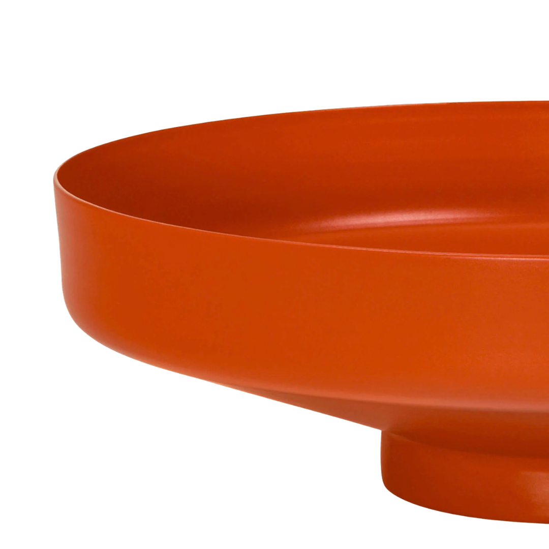 Decorative Steel Bowl Orange - Image 2