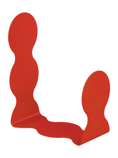 Steel Bookend Red